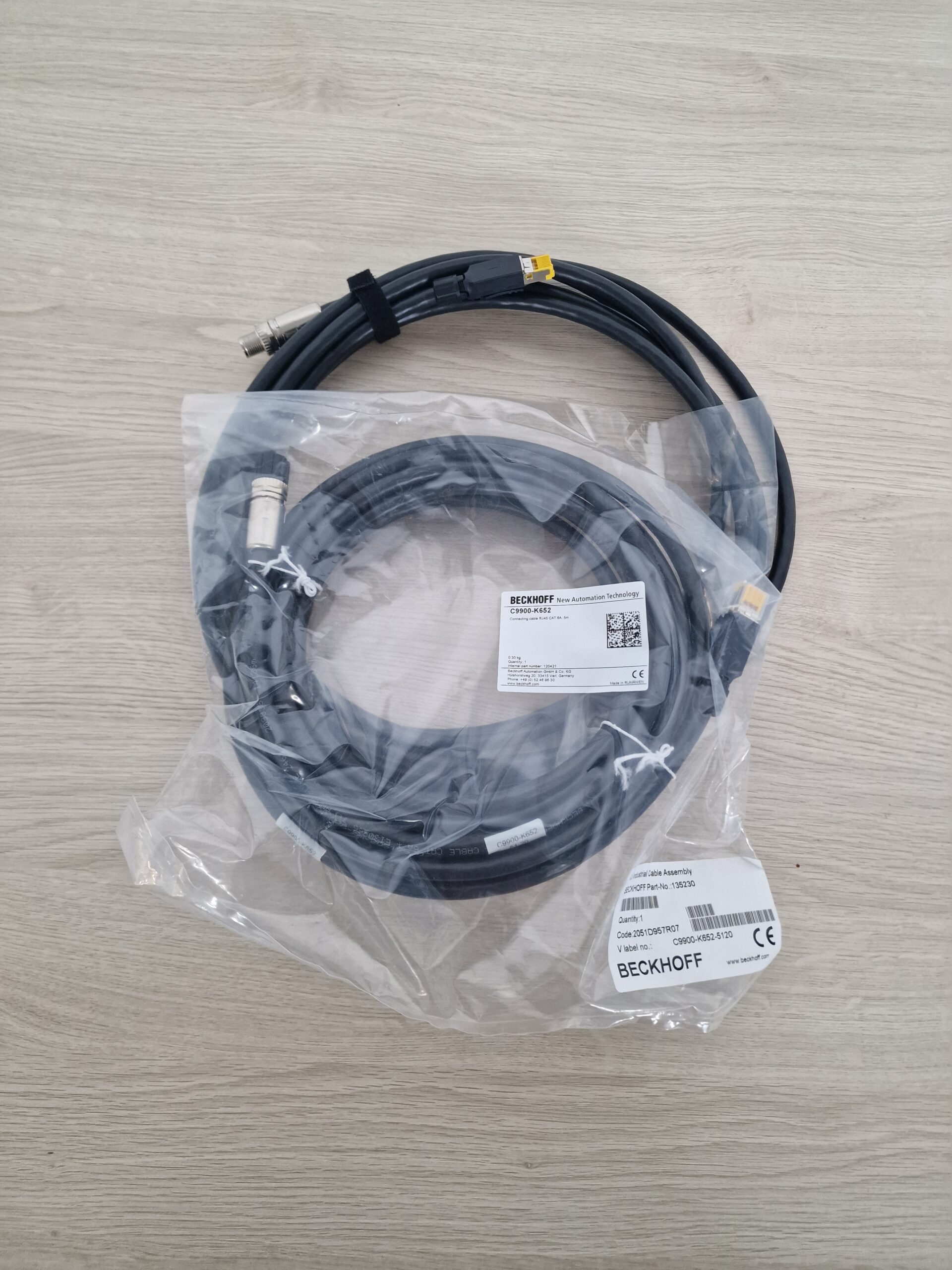 Beckhoff C9900-K652 – Przewód połączeniowy RJ45 CAT 6A, 5 m