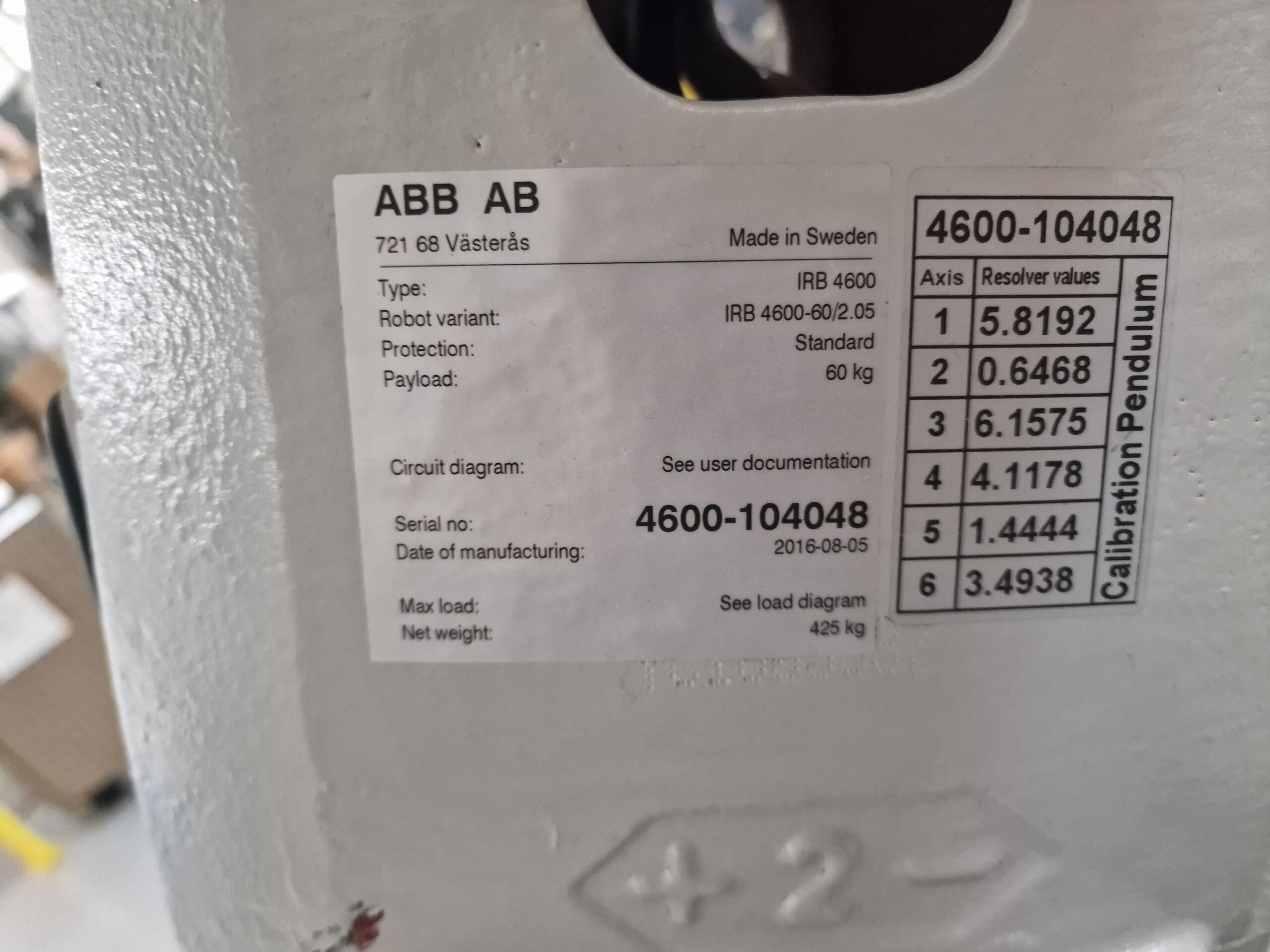 ABB IRB 4600-60/2.05 + sterownik IRC5 + FlexPendant - obrazek 4